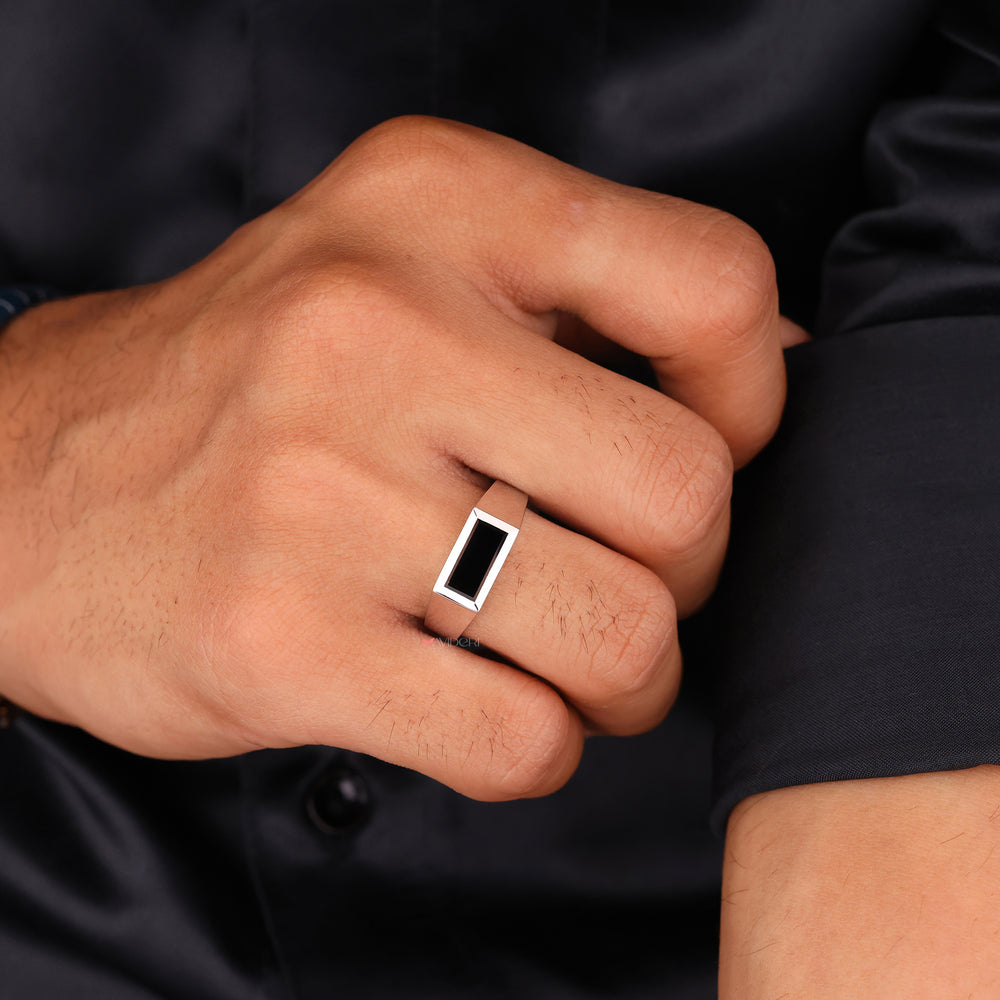 Unique baguette wedding ring for special occasions
