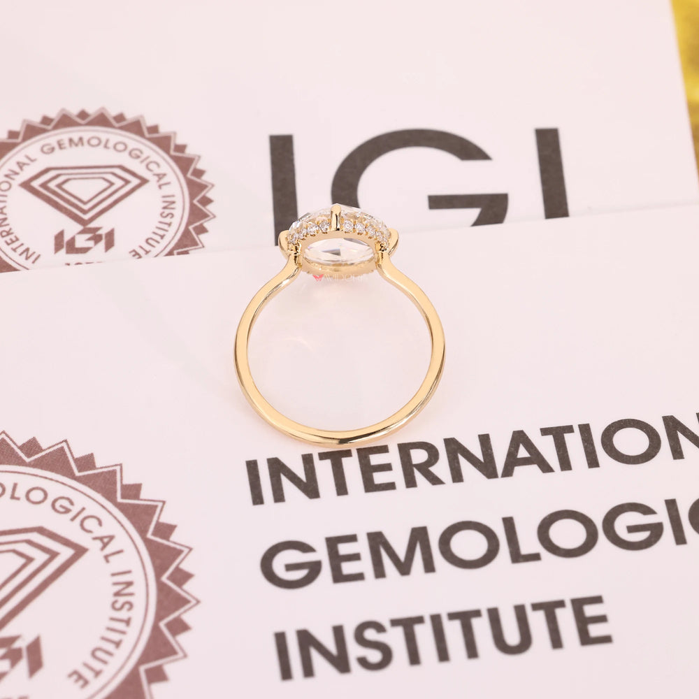 IGI certified with lab-grown ring.