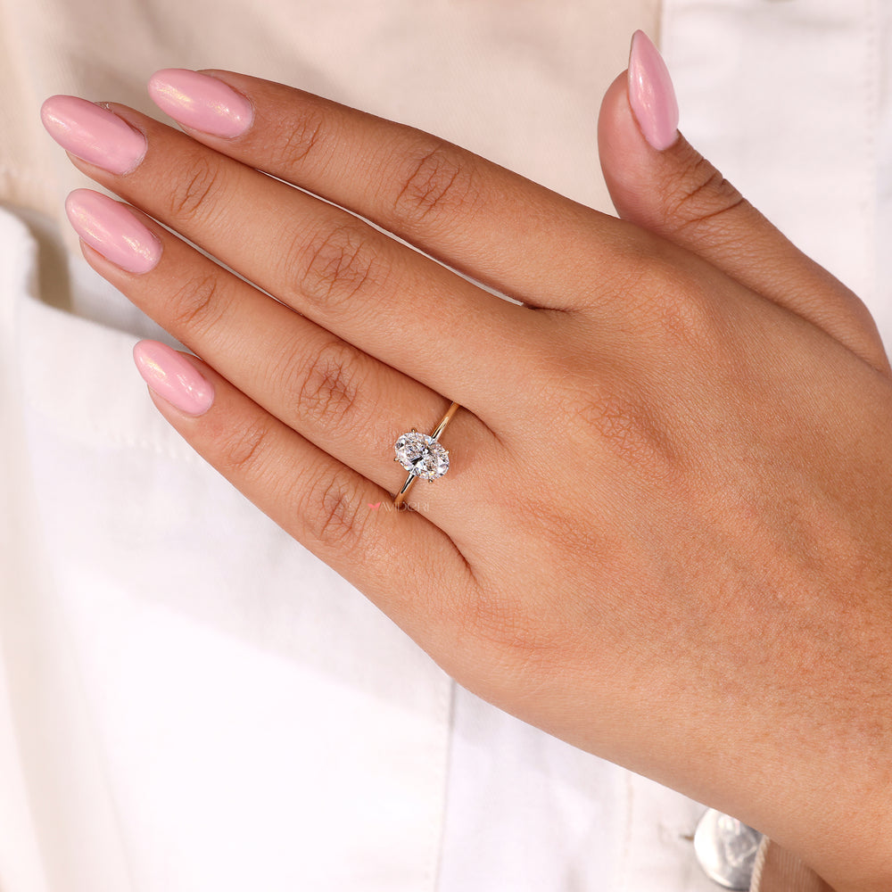 Designer engagement ring, IGI certified, handmade ring