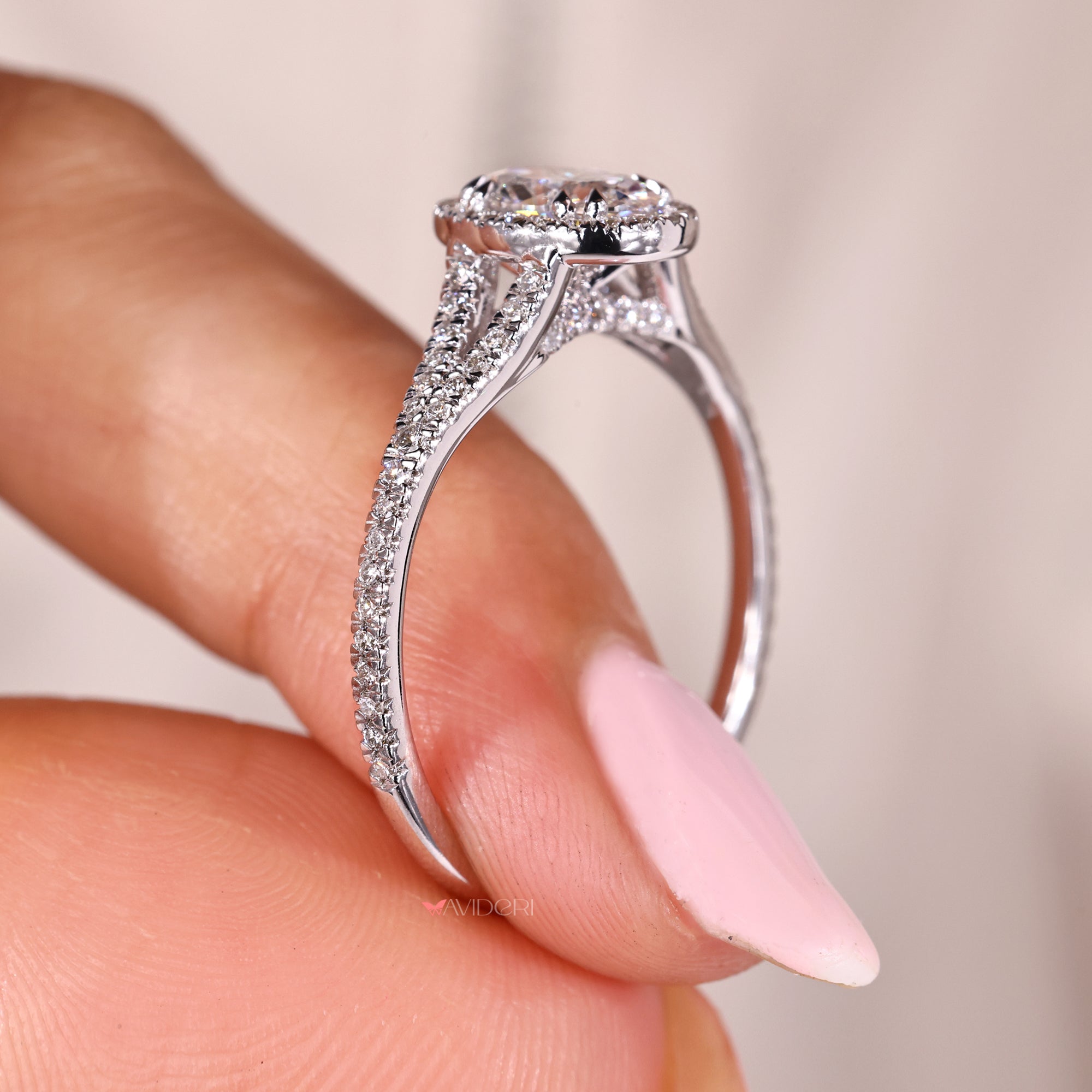 Handmade jewelry crafted in avideri engagement ring.