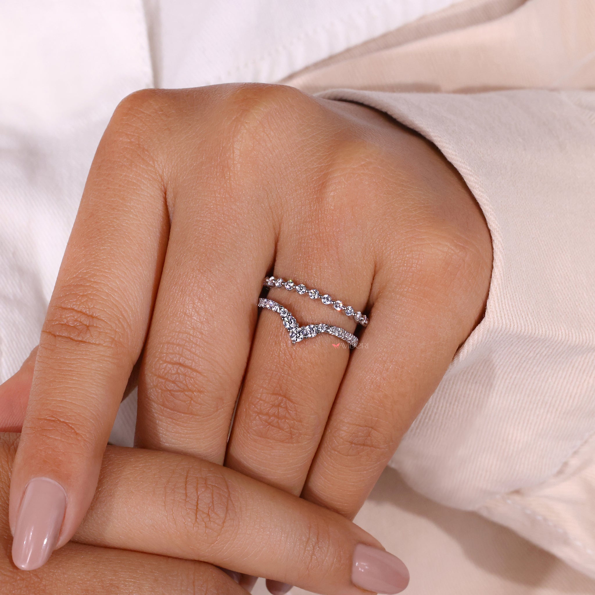 Custom wedding band made to match your style.
