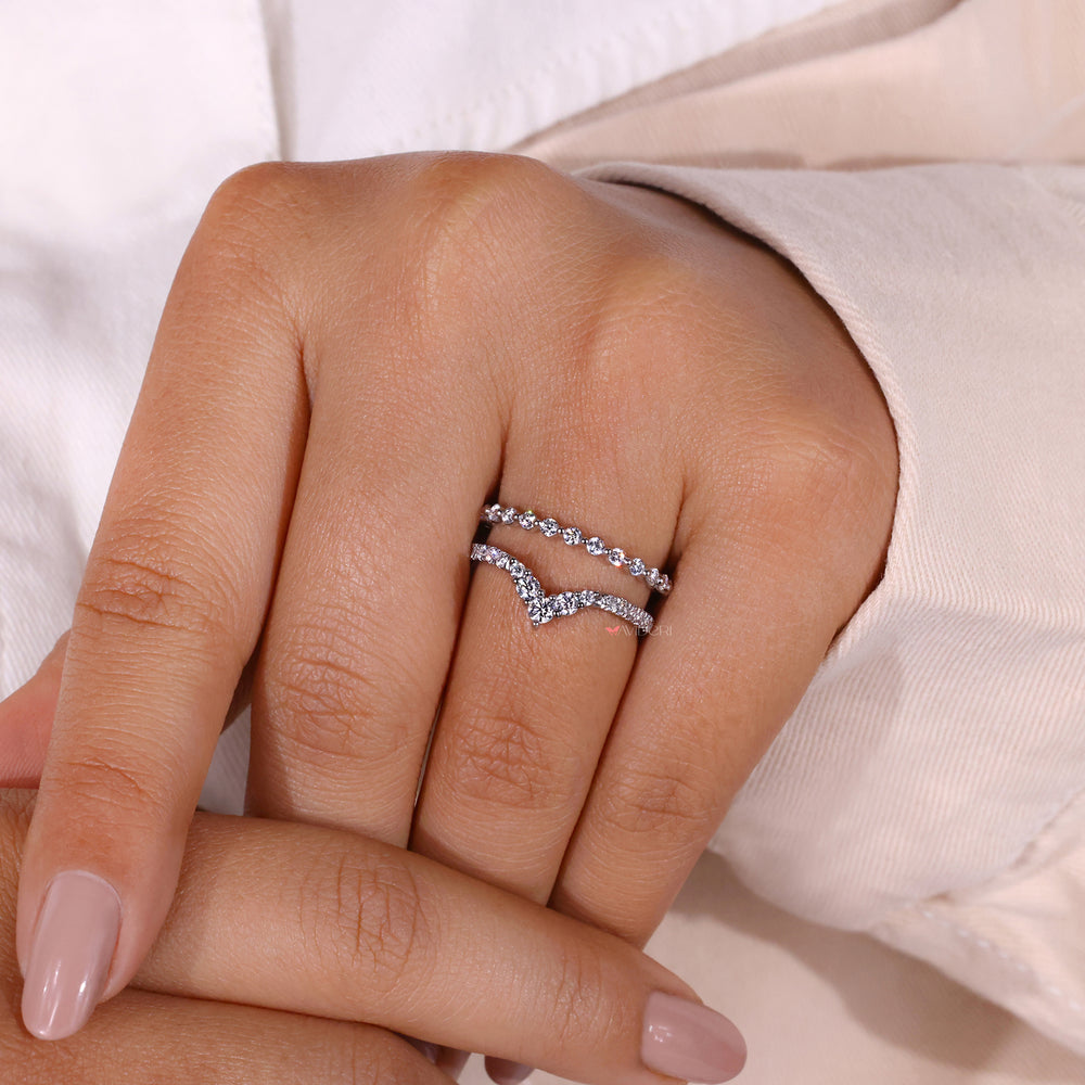 Custom wedding band made to match your style.
