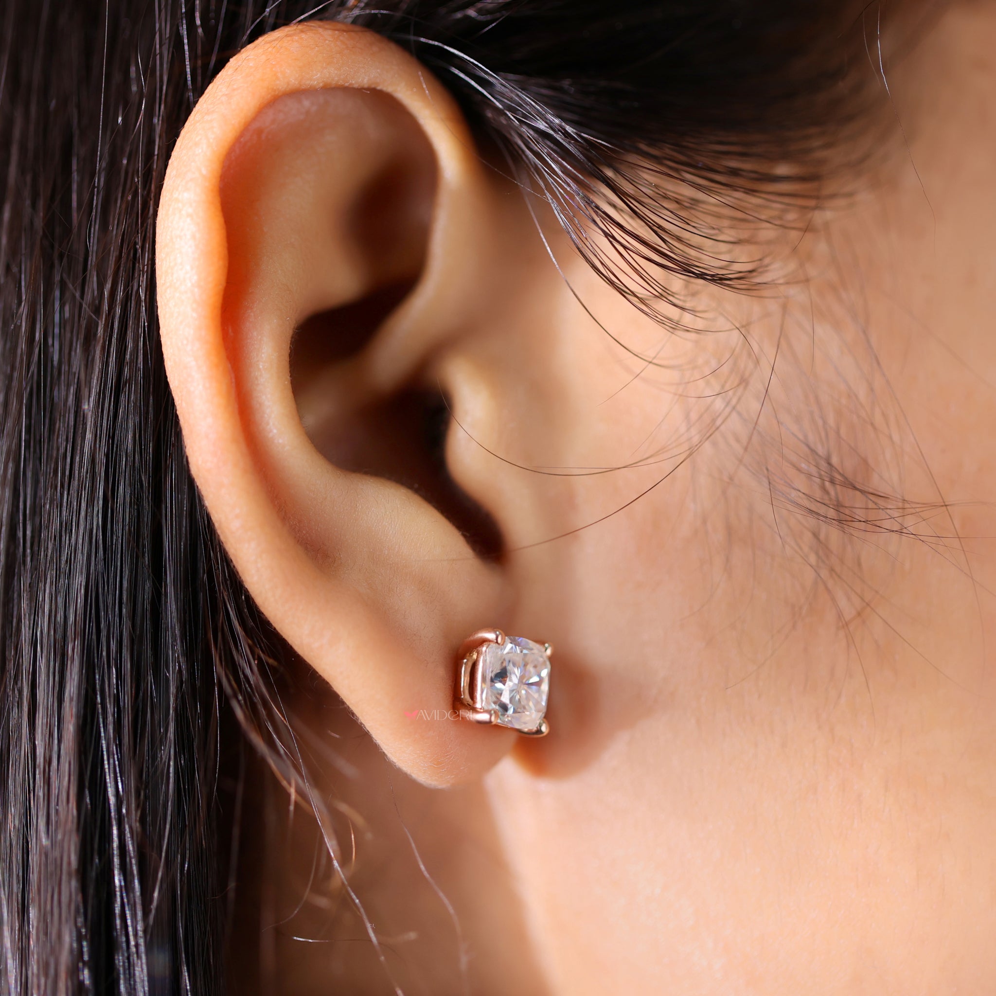 The best moissanite stud earrings shine with brilliant clarity.