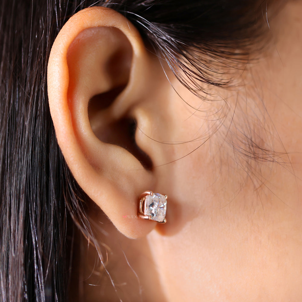 The best moissanite stud earrings shine with brilliant clarity.