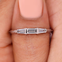 Baguette Diamond Wedding Band In White Gold