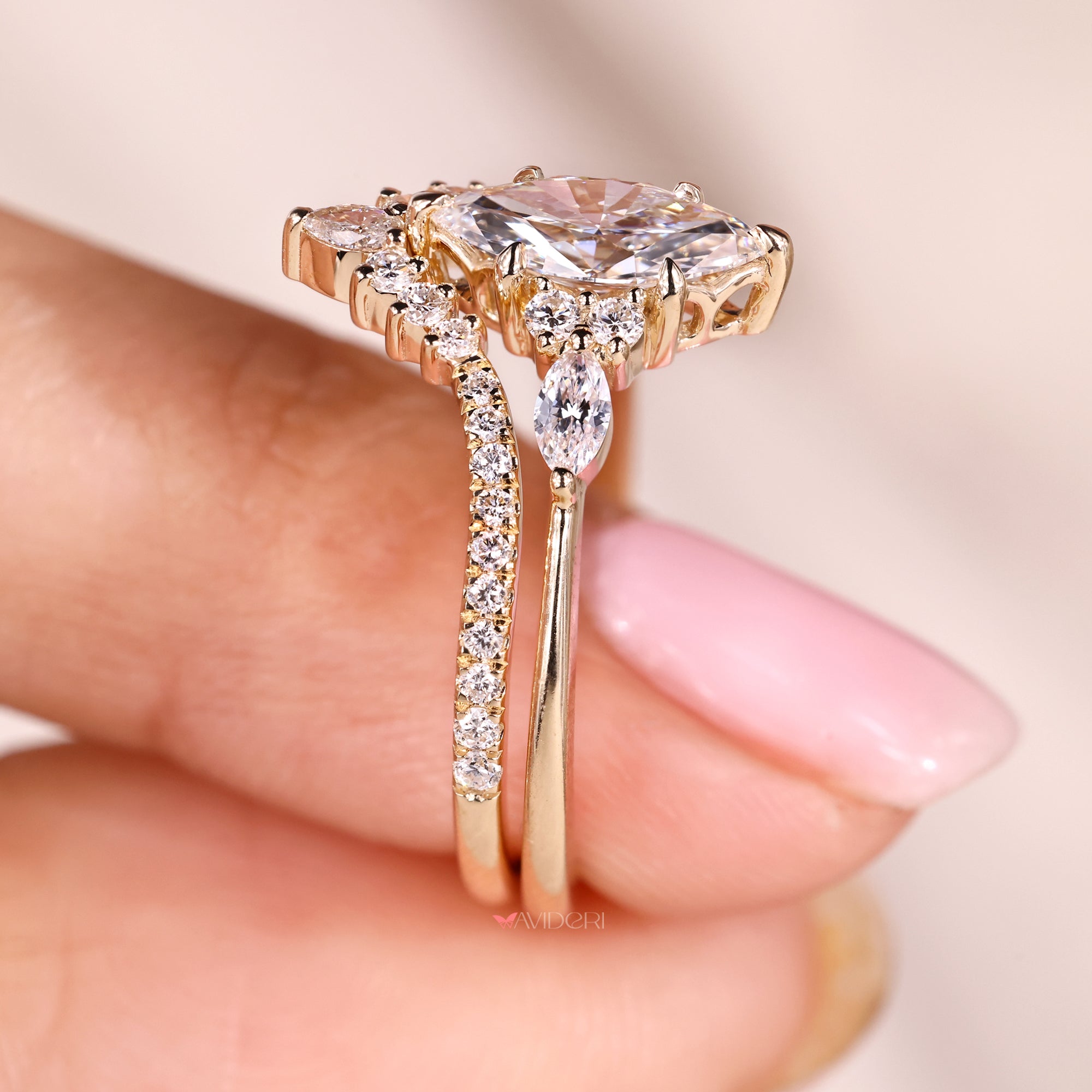 Half eternity band with Lab Grown Diamond.