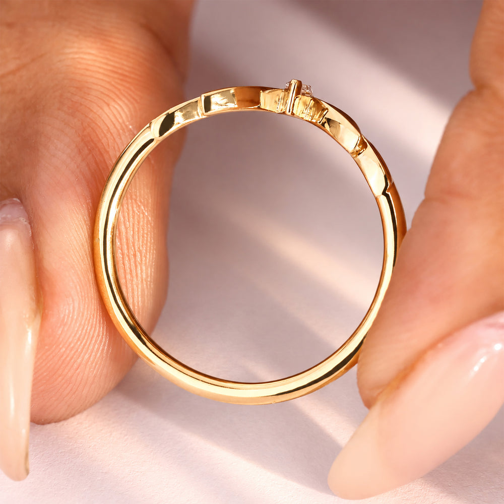 Lab grown marquise diamond wedding band handmade.
