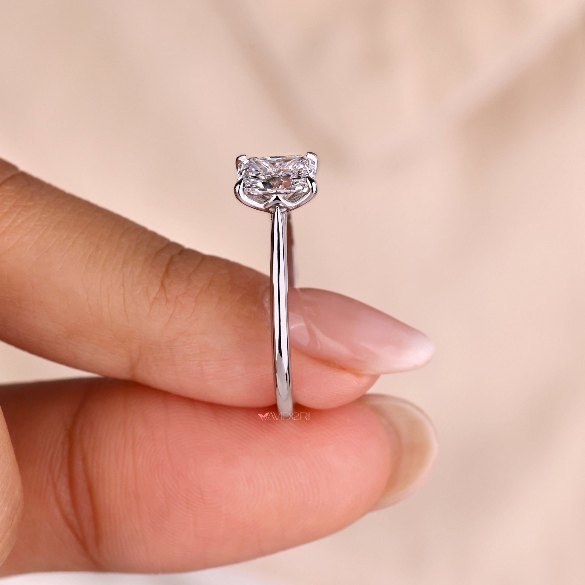 Stylish cathedral ring showcasing intricate craftsmanship and design.
