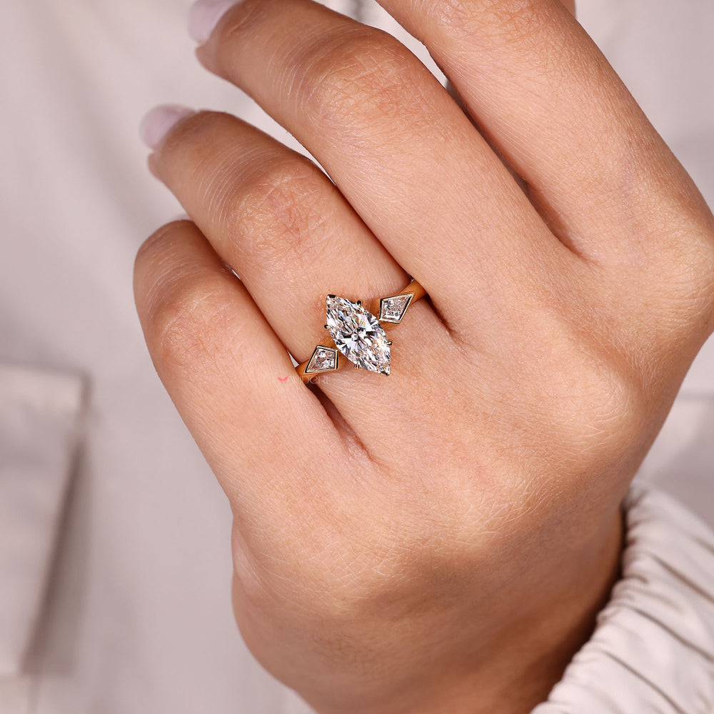 Handmade Marquise Diamond Ring Avideri.
