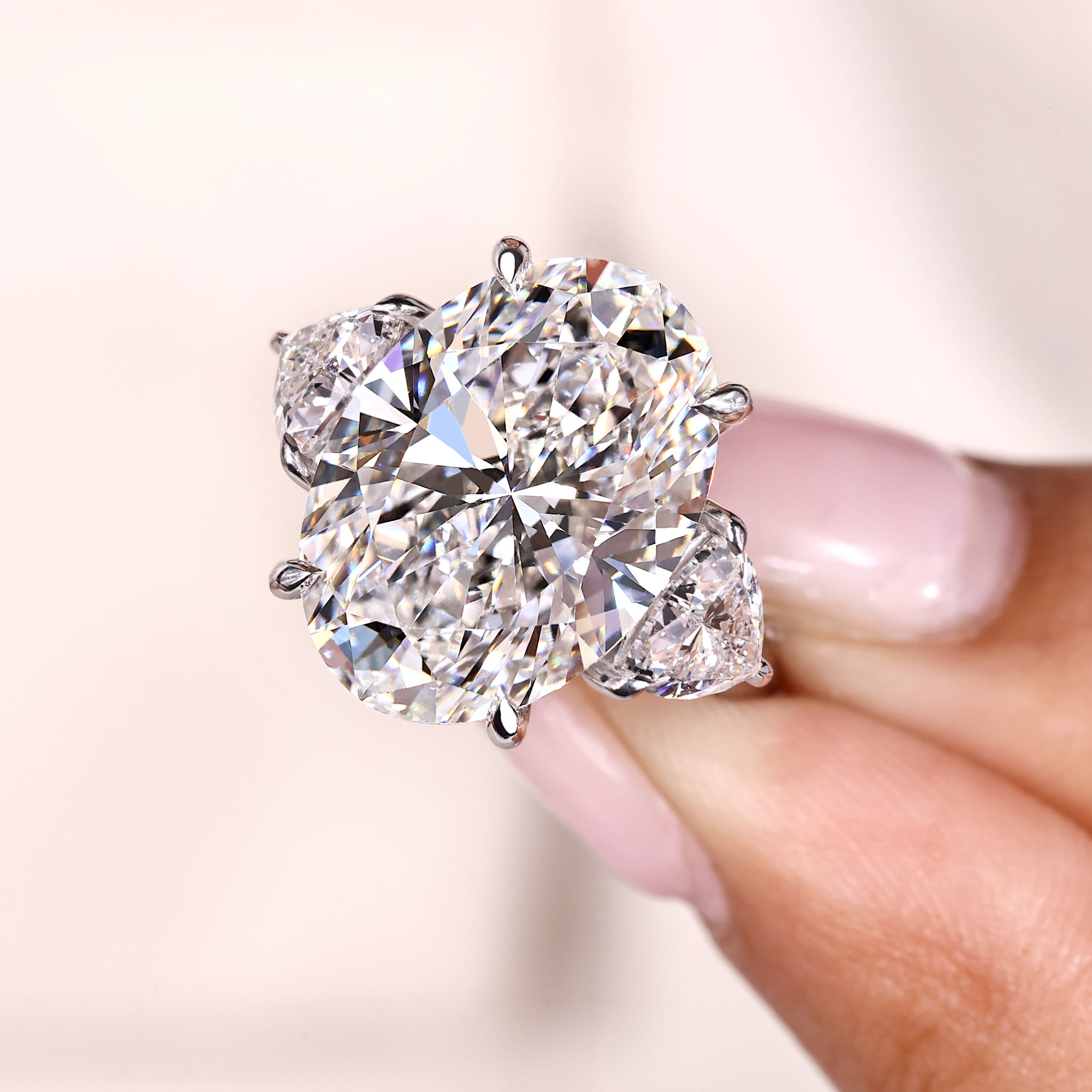 IGI Certified Three Stone Diamond Ring.