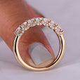 Round diamond band with a classic design.
