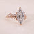 Leaf ring with IGI certified Lab Grown Diamond in a yellow gold ring setting.

