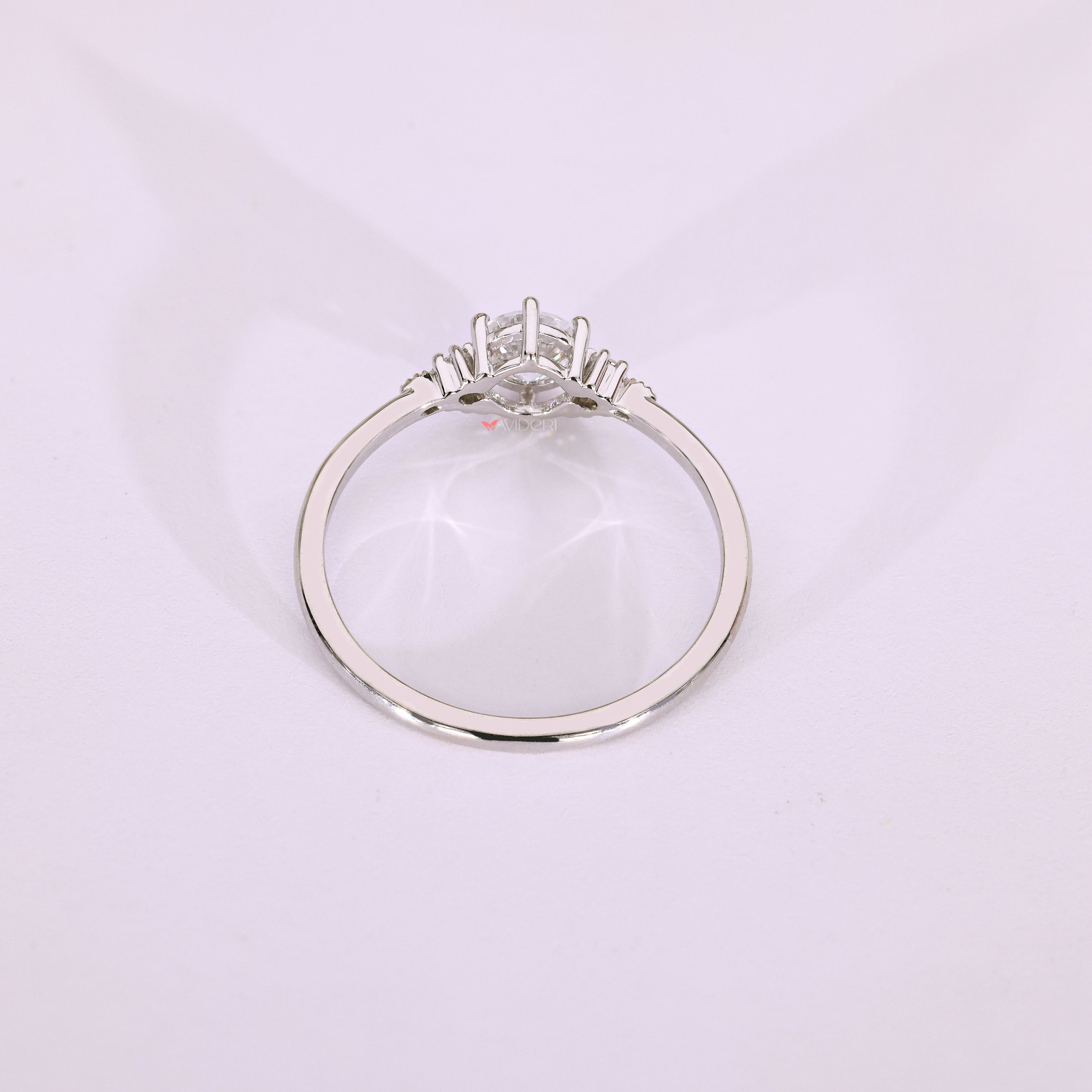 A sleek white gold ring ideal for timeless expression.