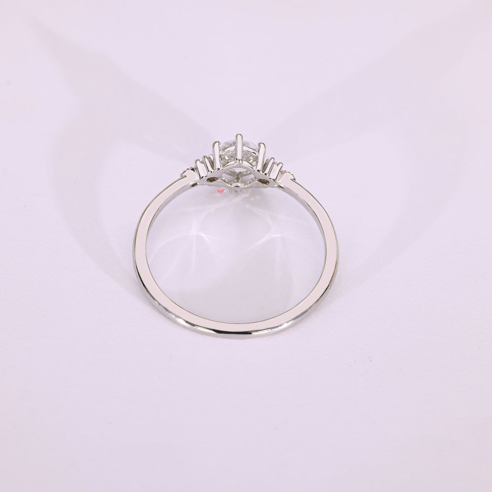 A sleek white gold ring ideal for timeless expression.