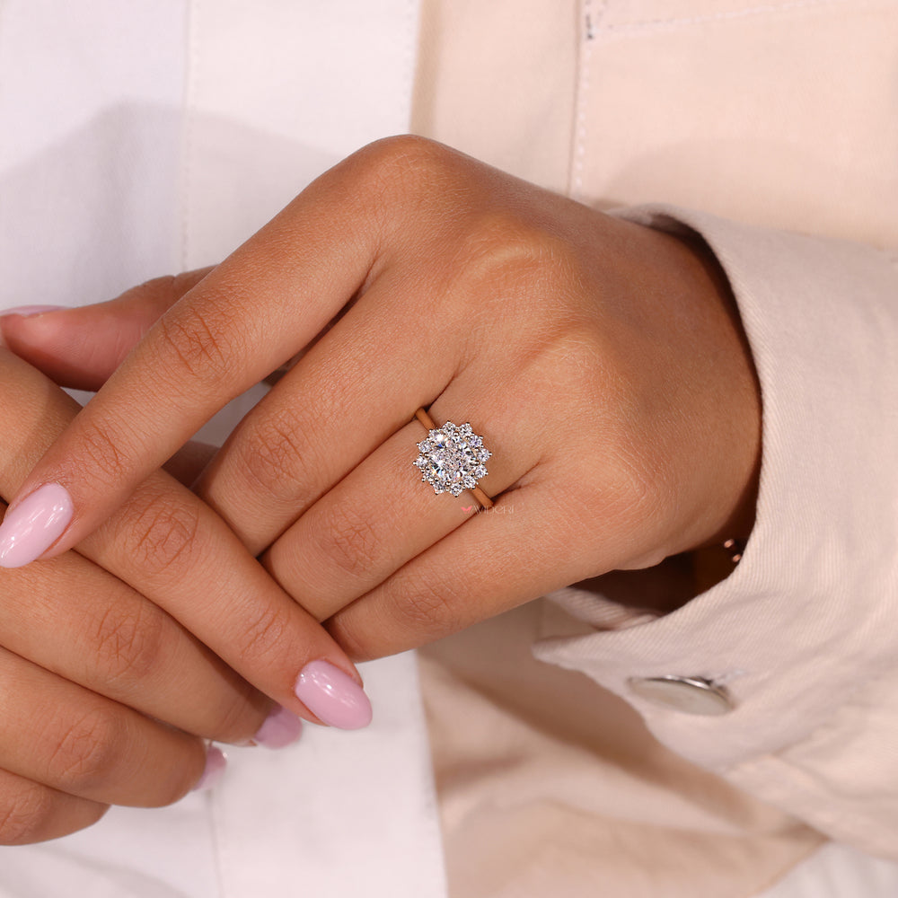 Beautiful cushion cut ring showcasing brilliant craftsmanship and sparkle.
