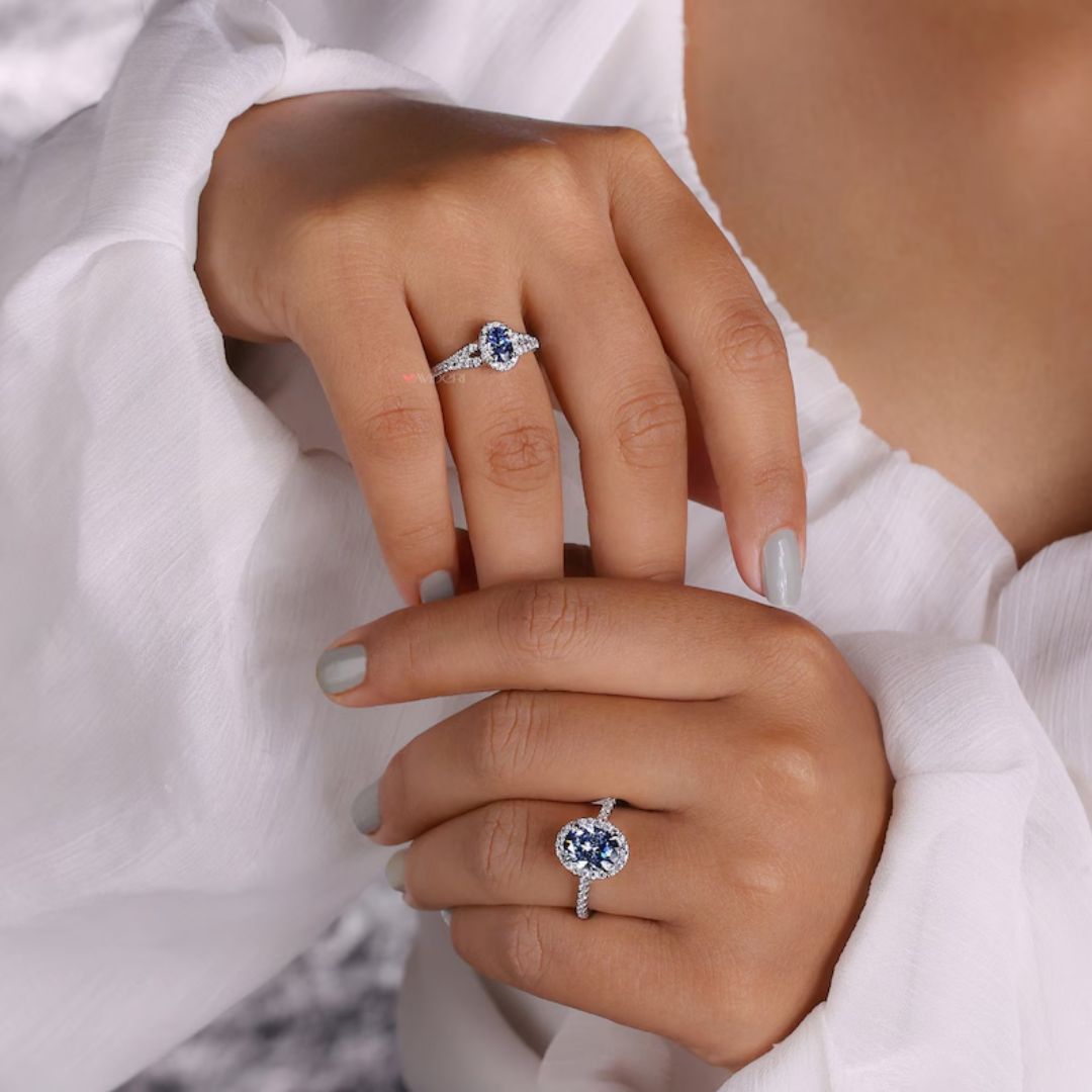 Avideri engagement ring designed with custom engagement ring look.
