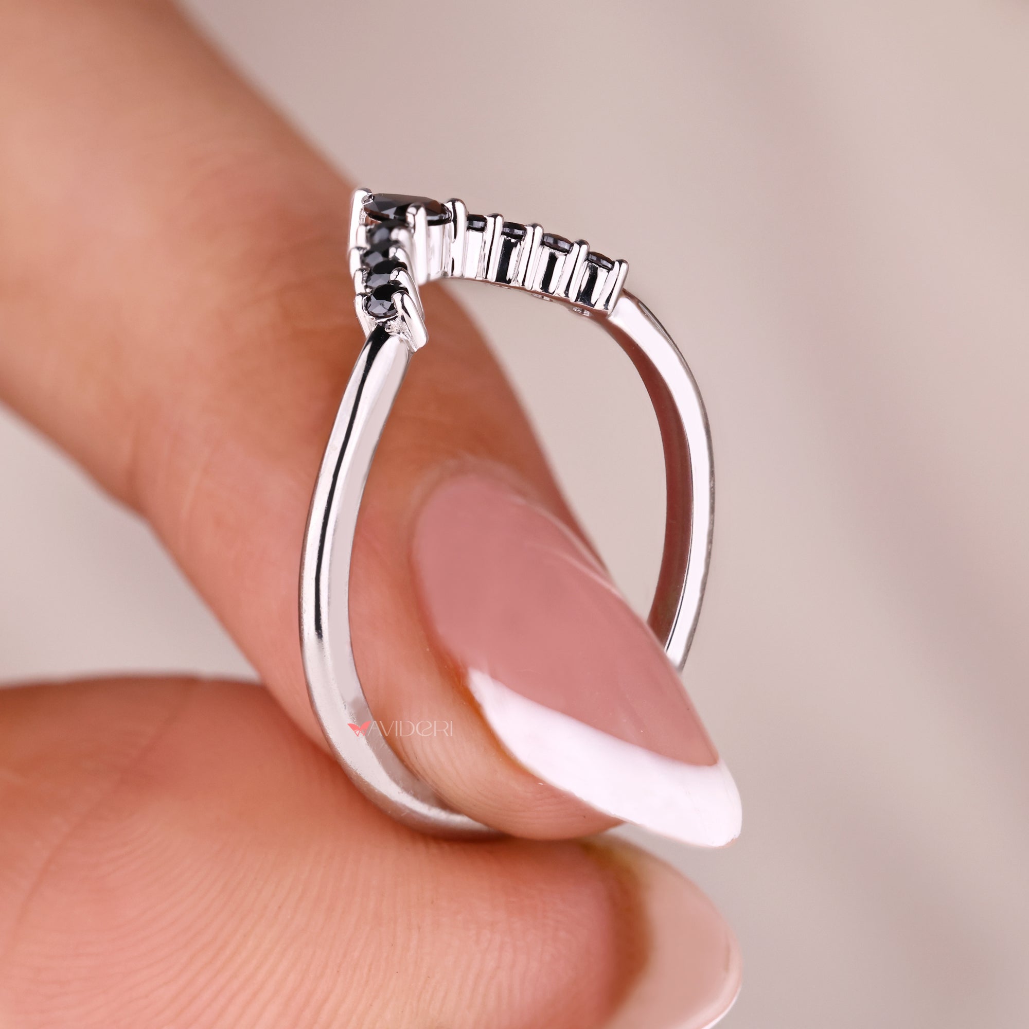 Buy a wedding band in handmade band design.