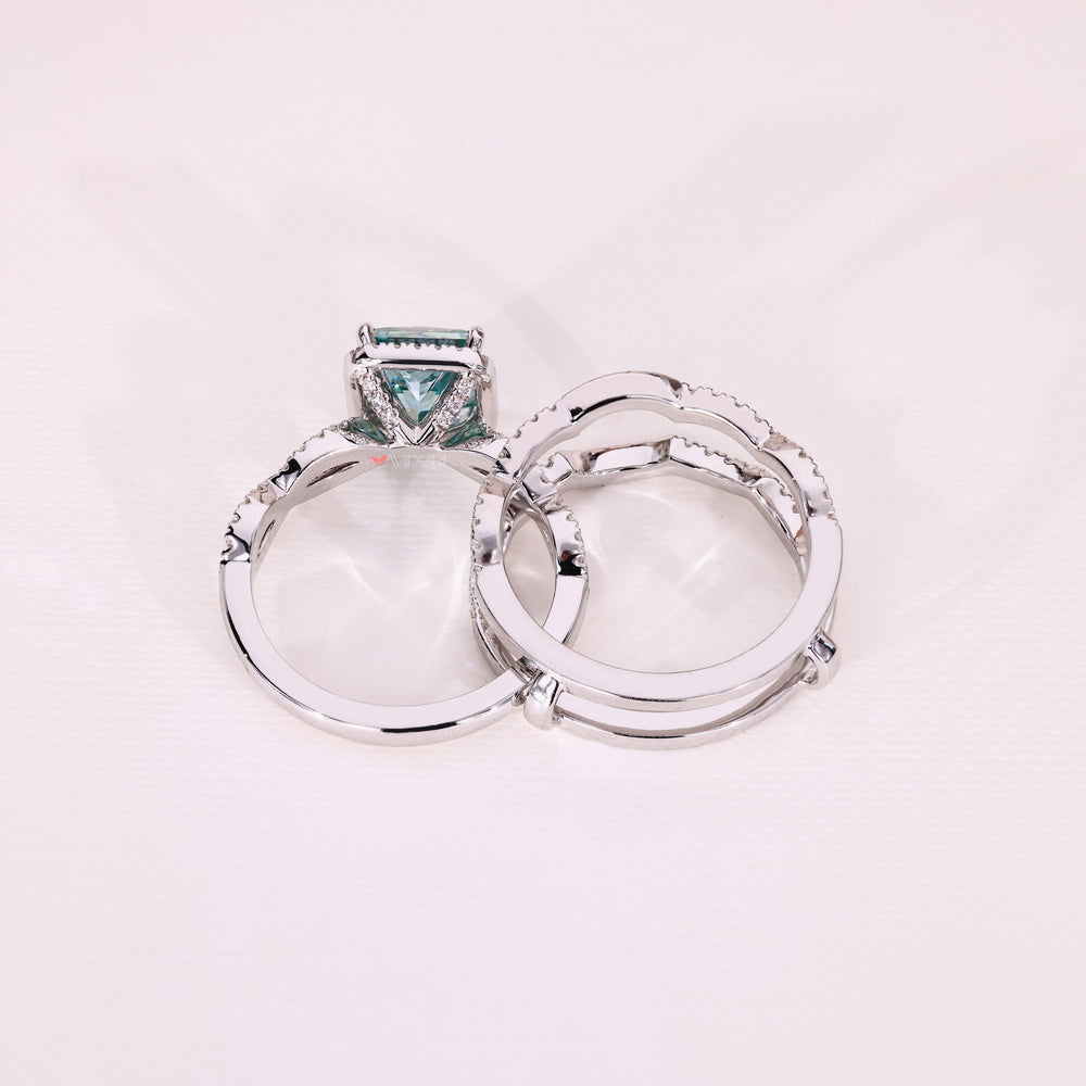 White Gold Bridal Set creates a sleek and modern appearance for your ring.