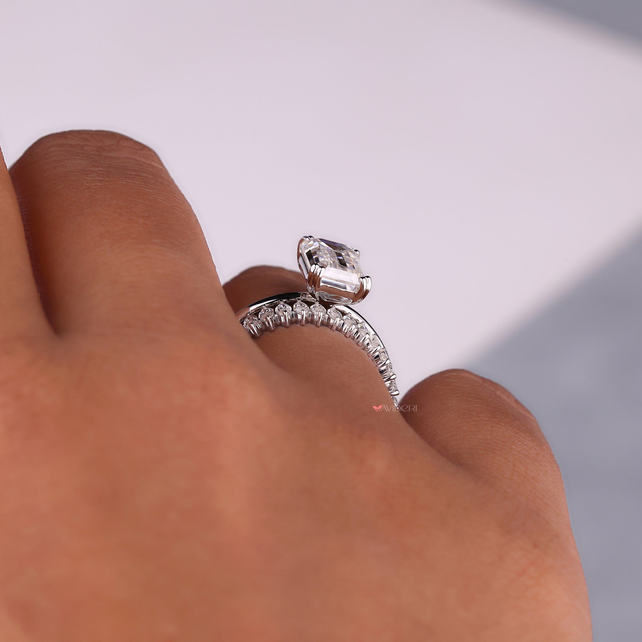 Custom Moissanite Bridal Set tailored to your unique preferences and style.