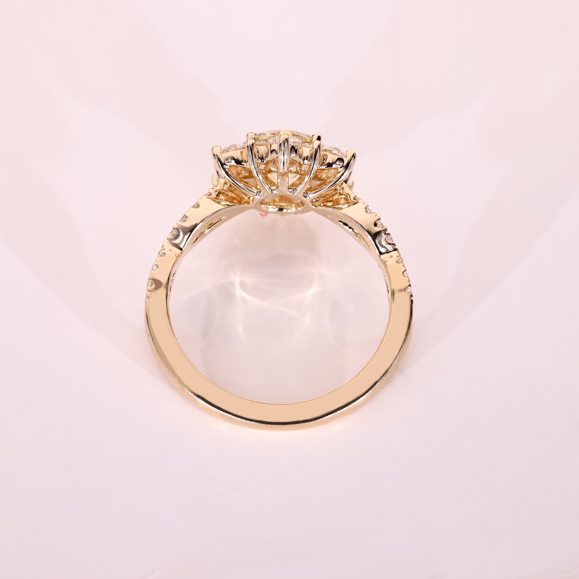 Twisted Pave Set ring adds texture and sparkle with a unique twist design.

