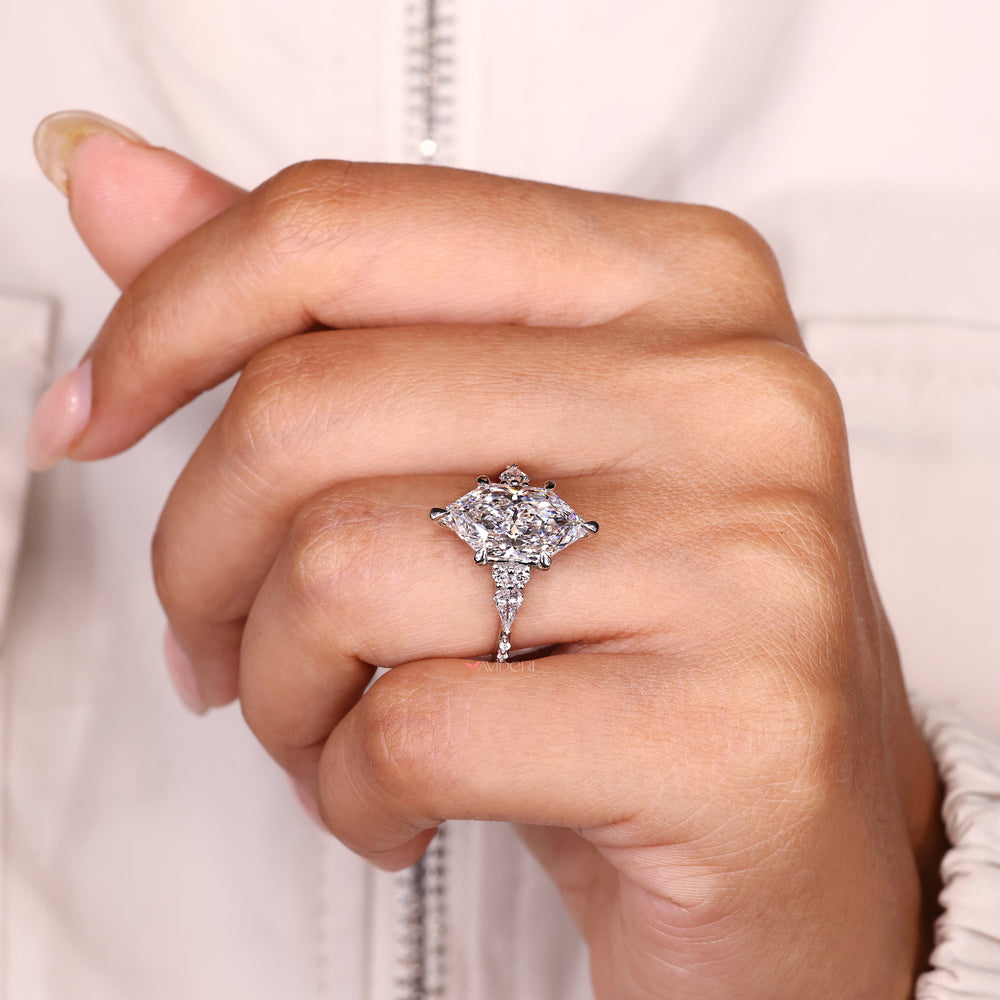 IGI certified Dutch marquise ring with muse setting style
