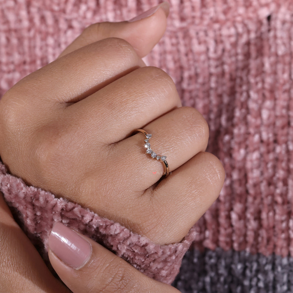 Classic yellow gold wedding band with a polished shine.
