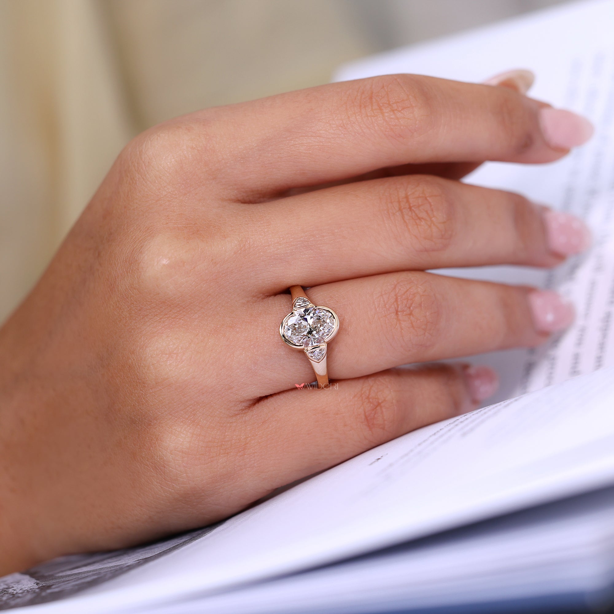 Handmade jewelry featuring an Avideri ring.
