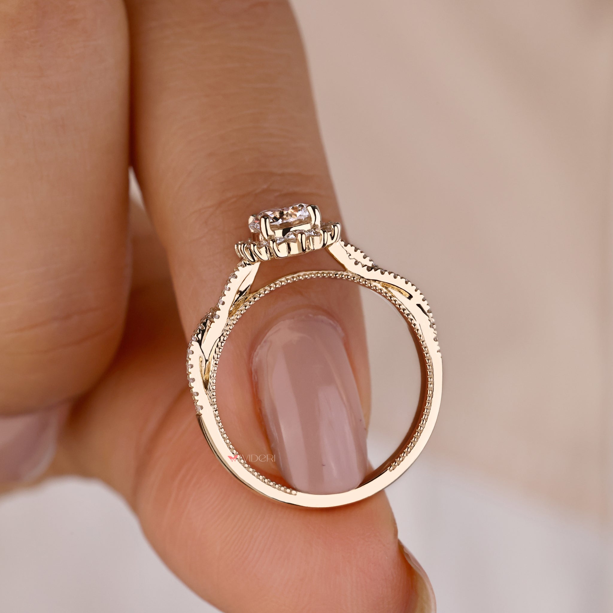 A yellow gold engagement ring for a timeless and luxurious feel.
