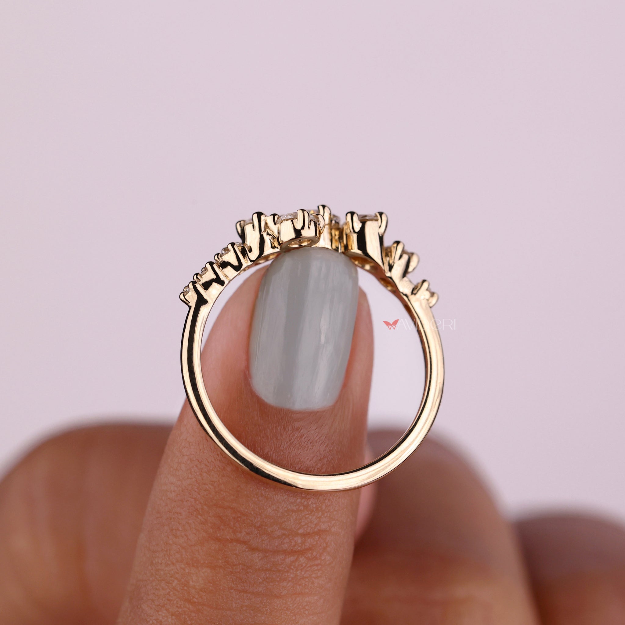 yellow gold engagement ring with a stunning round diamond centerpiece, perfect for classic jewelry lovers.