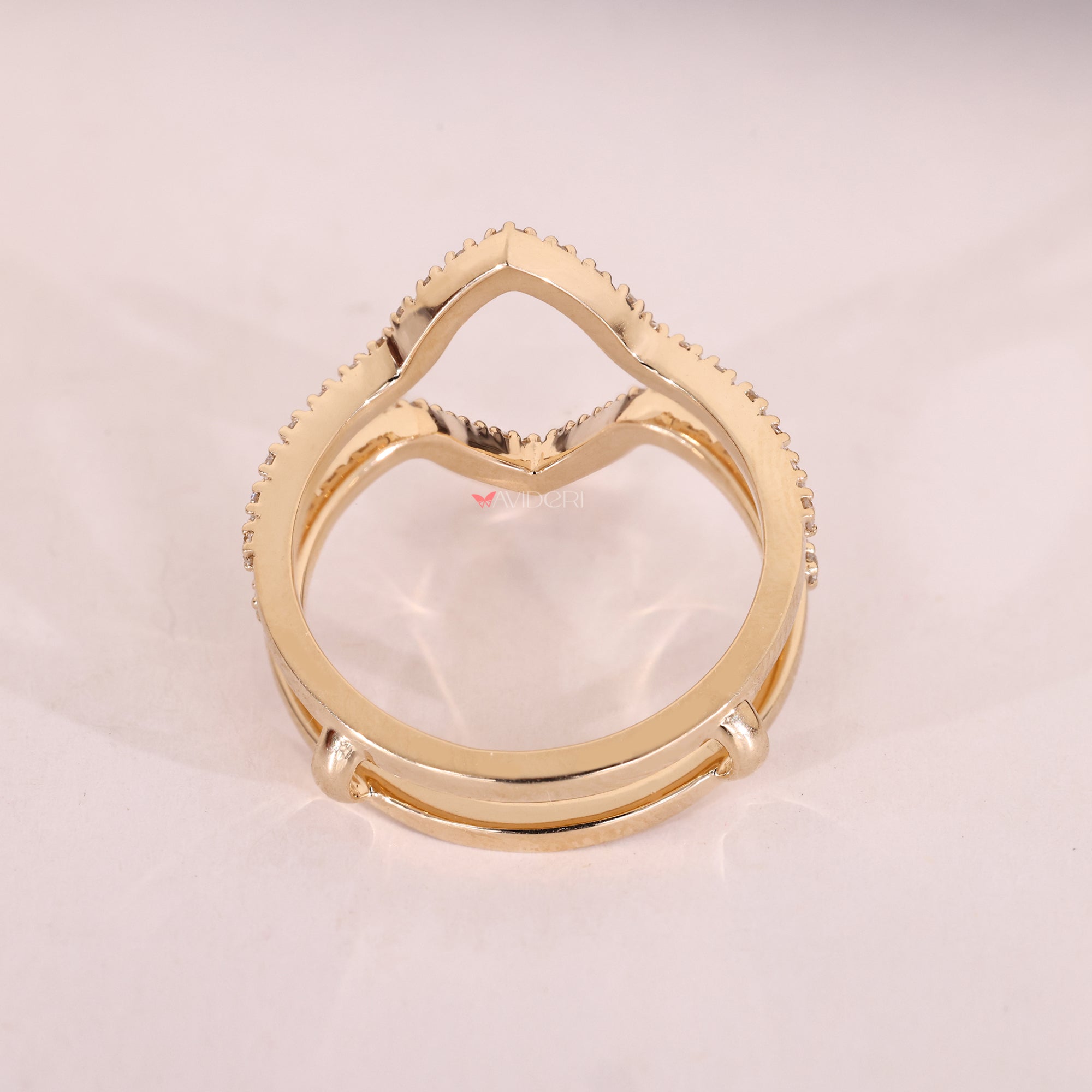 Half eternity wedding band with lab grown diamonds.
